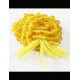 Natural Yellow Hakik Mala 108 Beads, 6mm