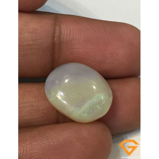 9.70 ct Natural Certified Multifire Blue Opal