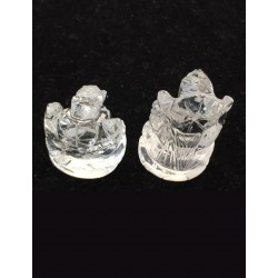 Natural Saphtik Lord Lakshmi & Ganesha ji Certified Natural Saphtik Lord Lakshmi & Ganesha ji Certified