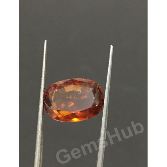 8.00 ratti (7.17 ct) Natural Hessonite Ceylon Gomed Certified