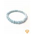 Natural Aquamarine stone bracelet 8mm