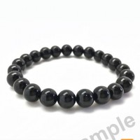 Black Tourmaline  Selenite Combo Bracelet Meditation  Balance