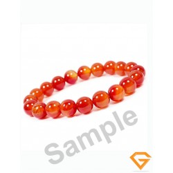 Natural Carnelian Stone Bracelet 8mm