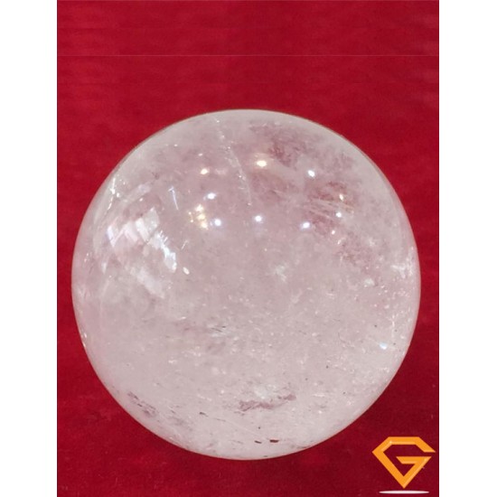 Natural sphatik/ Crystal Ball 98 gm/41mm