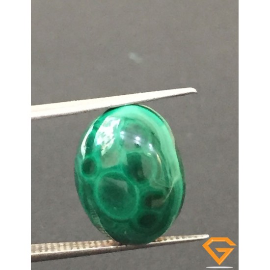 12.71 ct Natural Certified Malachite stone 