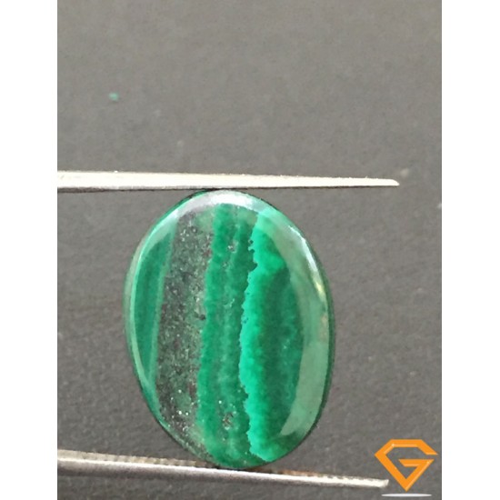 16.15 ct Natural Certified Malachite stone 