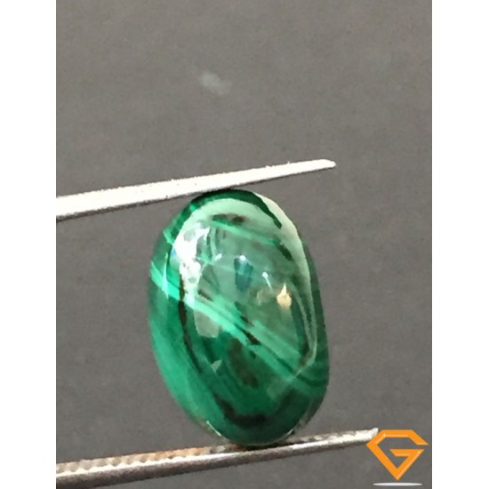 6.34 ct Natural Certified Malachite stone 