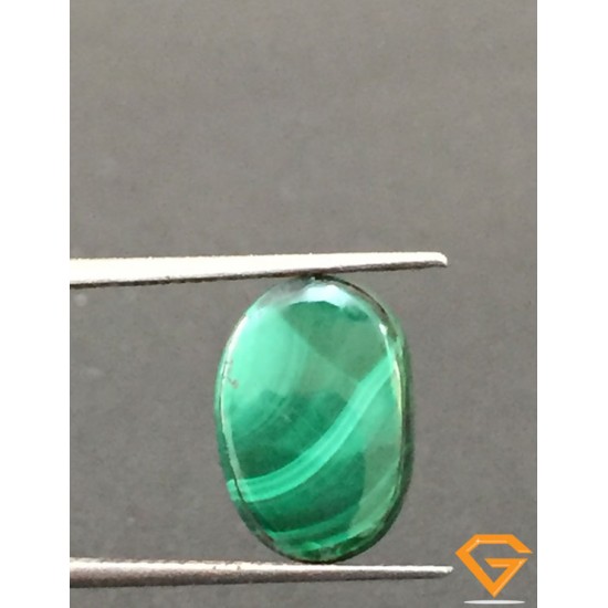 6.34 ct Natural Certified Malachite stone 