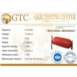 15.53 ratti (13.98 ct ) Natural Certified Moonga/Coral