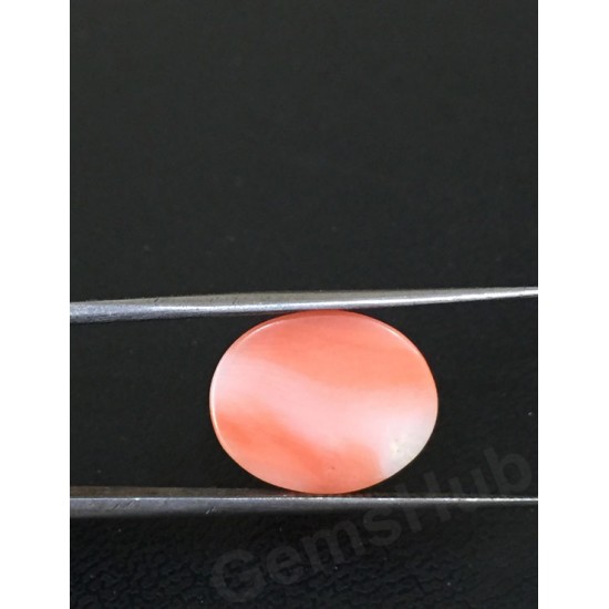 6.15 ct  Natural Certified Japanese Moonga/Coral