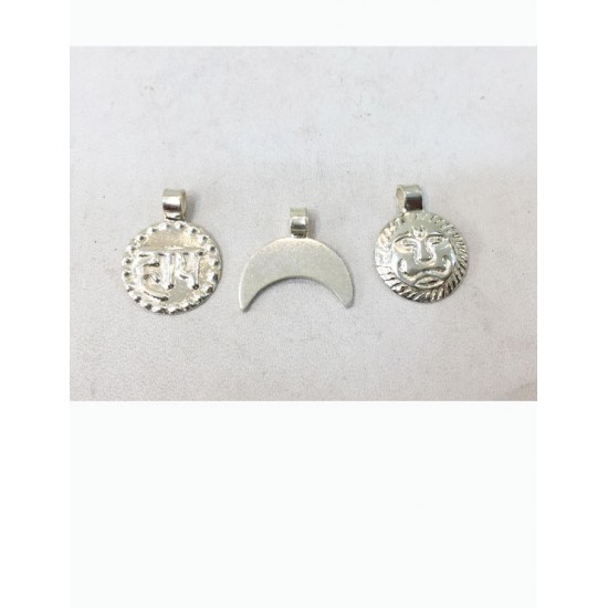 Silver Chand, Suraj, Haay Pendant For Baby