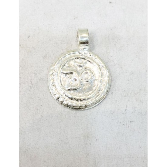 Silver Om Pendant For Baby