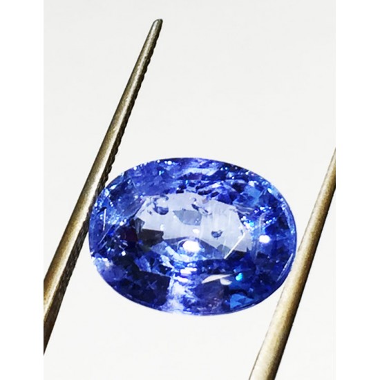 6.44 Ct/ 7.25  Ratti Natural Ceylon Blue Sapphire (Neelam) Gemstone