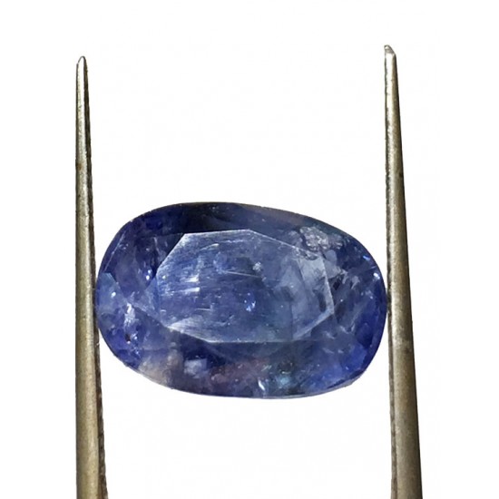 7.29 Ct/ 8.25  Ratti Natural Ceylon Blue Sapphire (Neelam) Gemstone