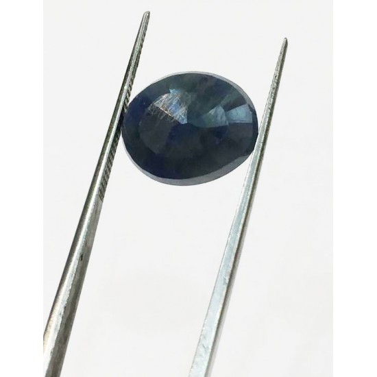 7.55 Ct/ 8.40  Ratti Natural Ceylon Blue Sapphire (Neelam) Gemstone Non Heat-Non Treat