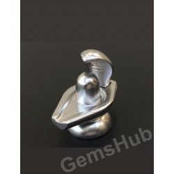 Parad (Mercury) Shivling  With Snake Weight- 166.300 gm, Height- 1.30 Inch