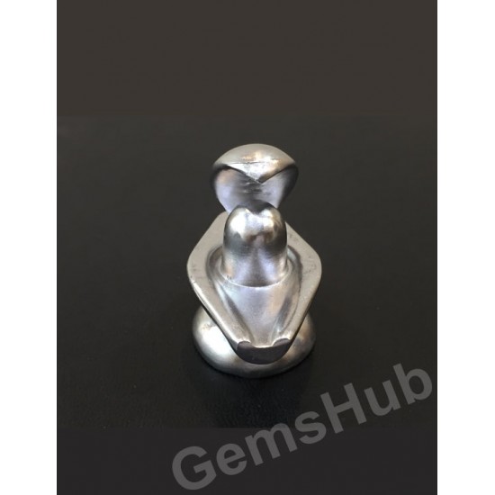 Parad (Mercury) Shivling  With Snake Weight- 165.580 gm, Height- 1.30 Inch