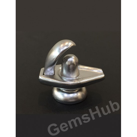 Parad (Mercury) Shivling  With Snake Weight- 165.580 gm, Height- 1.30 Inch