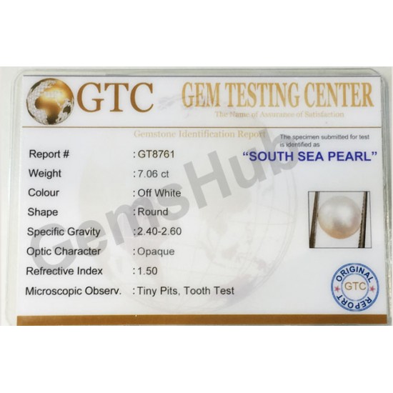 South Sea Pearl - 7.06 ct (7.90 ratti)