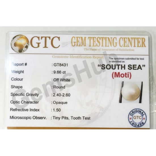 South Sea Pearl - 9.66 ct (10.65 ratti)