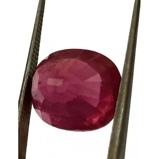 8.55 ct Natural Certified New Burma Ruby/Manik