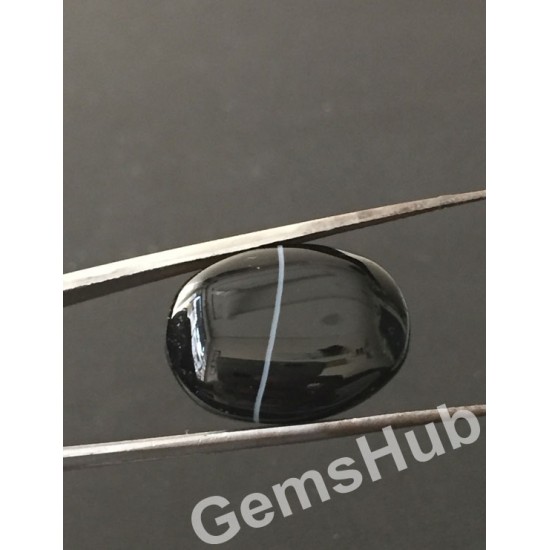 Natural Certified Sulemani Black Hakik Stone, 18.70 ct 