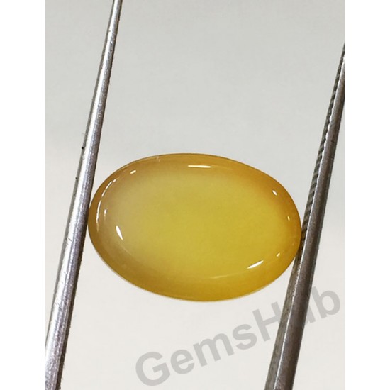 Natural Certified Yellow Hakik Stone, weight - 7.14 ct 