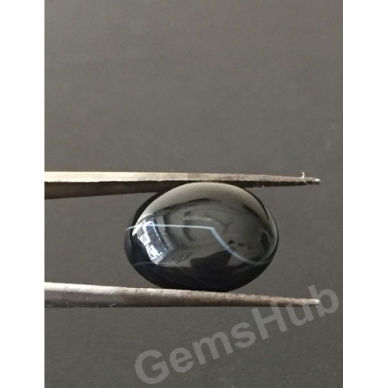 Natural Certified Sulemani Black Hakik Stone, weight - 7.70 ct 