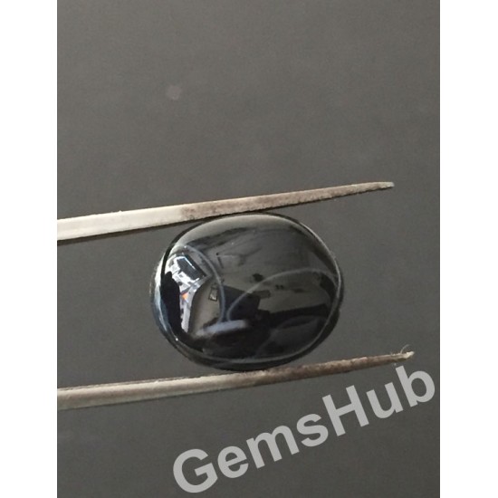 Natural Certified Sulemani Black Hakik Stone, 9.65 ct 