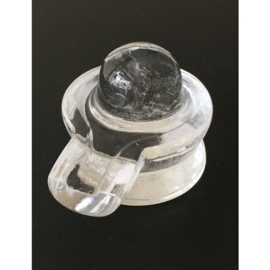 173 grm Natural Certified Sphatik Shivling /Crystal Shivling