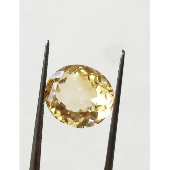 6.60 ratti (5.97 ct) Natural Certified Sunela (Citrine) 6.60 ratti (5.97 ct) Natural Certified Sunela (Citrine)