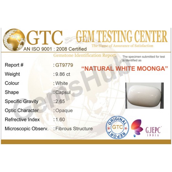 9.86 ct Natural Certified White Coral/सफ़ेद मूंगा 9.86 ct Natural Certified White Coral/सफ़ेद मूंगा