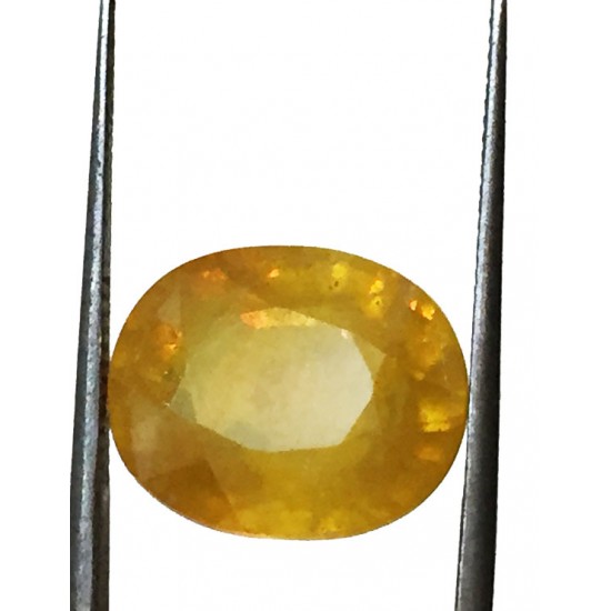 10.92 ct/12.25 ratti Natural Certified Bangkok Pukhraj/Yellow Sapphire