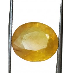 6.64 ct/7.37 ratti Natural Certified Bangkok Pukhraj/Yellow Sapphire