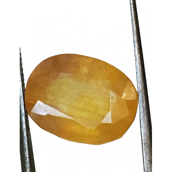 9.55 ct/10.50 ratti Natural Certified Bangkok Pukhraj/Yellow Sapphire