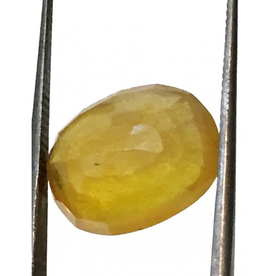 9.55 ct/10.50 ratti Natural Certified Bangkok Pukhraj/Yellow Sapphire