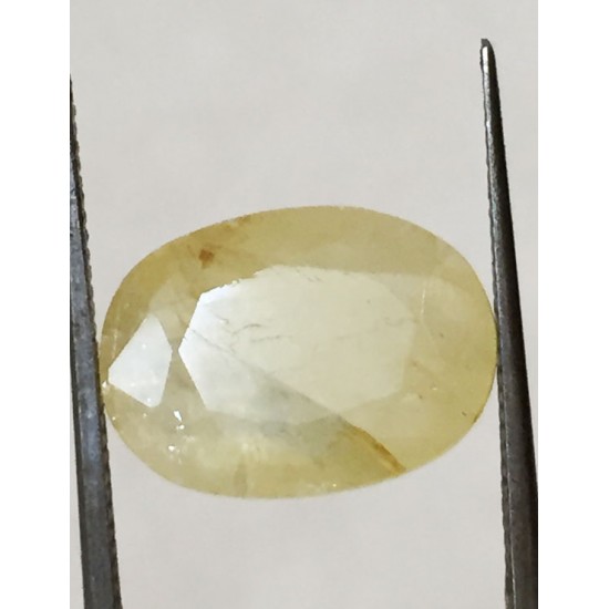 6.03 ct/6.60 ratti Natural Certified Ceylon Pukhraj/Yellow Sapphire