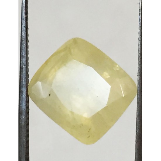 6.66 ct/7.40 ratti Natural Certified Ceylon Pukhraj/Yellow Sapphire