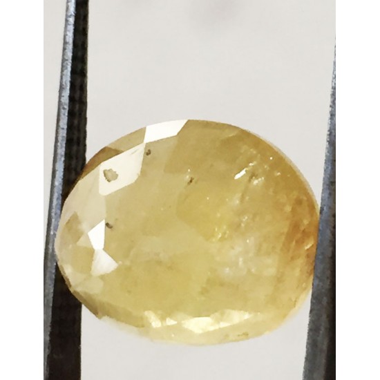 9.44 ct/10.50 ratti Natural Certified Ceylon Pukhraj/Yellow Sapphire