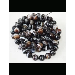 Natural Certified Sulemani Hakik/Akik/Agate Stone Mala 108 Beads, 8mm