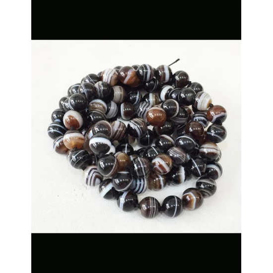 Natural Certified Sulemani Hakik/Akik/Agate Stone Mala 108 Beads, 8mm Natural Certified Sulemani Hakik/Akik/Agate Stone Mala 108 Beads, 8mm