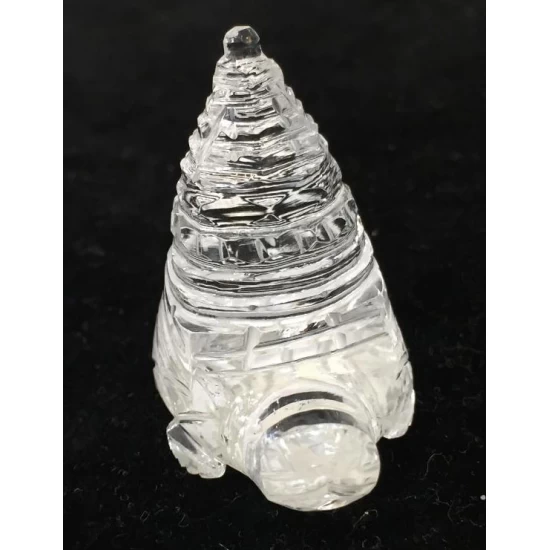 23 gm Natural Sphatik Shree Yantra on a Tortoise 23 gm Natural Sphatik Shree Yantra on a Tortoise
