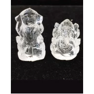 Natural Saphtik Lord Lakshmi & Ganesha ji Certified