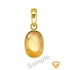 5.25 ratti Natural Certified Bangkok Pukhraj Panchdhatu Pendant 