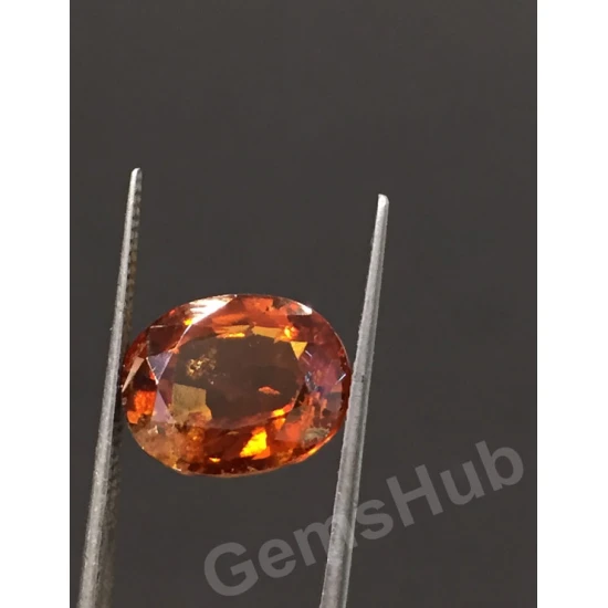 8.25 ratti (7.42 ct) Natural Hessonite Ceylon Gomed Certified 8.25 ratti (7.42 ct) Natural Hessonite Ceylon Gomed Certified