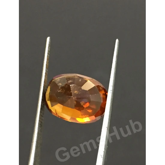 8.00 ratti (7.17 ct) Natural Hessonite Ceylon Gomed Certified 8.00 ratti (7.17 ct) Natural Hessonite Ceylon Gomed Certified