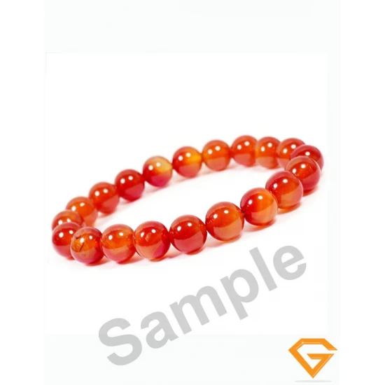 Natural Carnelian Stone Bracelet 8mm Natural Carnelian Stone Bracelet 8mm