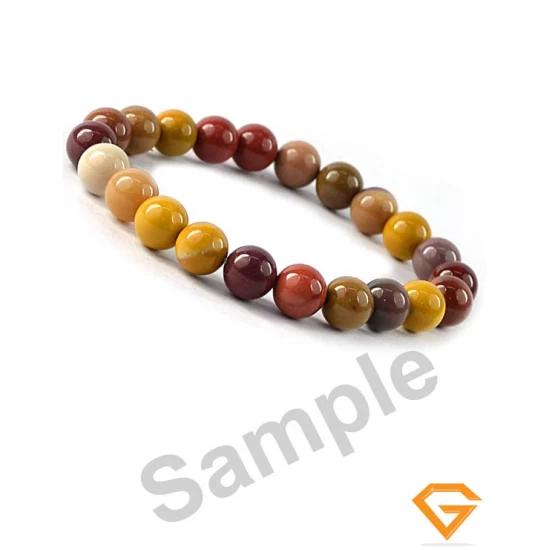 Natural Mookaite Stone Bracelet 8 mm