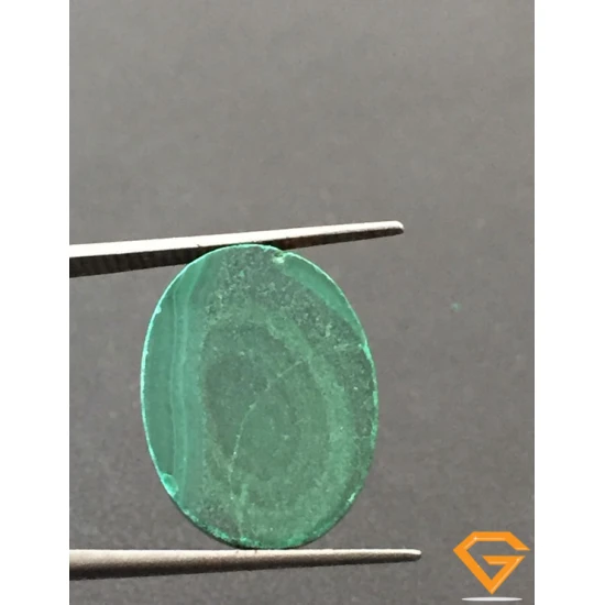 13.25 ct Natural Certified Malachite stone 13.25 ct Natural Certified Malachite stone