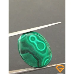 13.63 ct Natural Certified Malachite stone 
